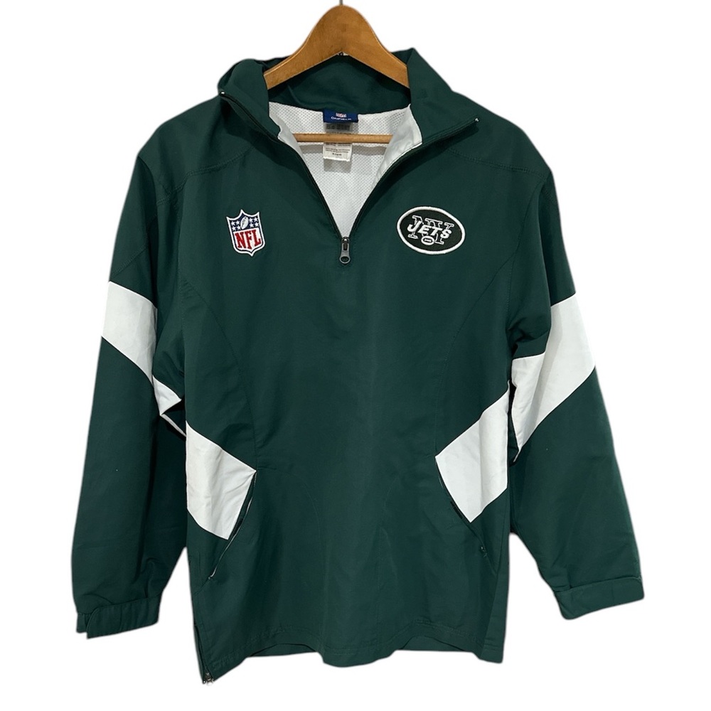 Reebok NY Jets All Weather Quarter Zip Pull over Girls Large 14-16